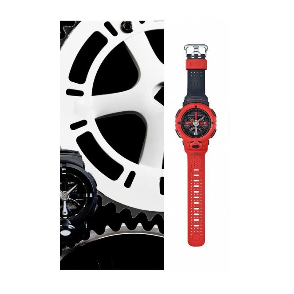 CASIO卡西歐 G-SHOCK 前衛時尚 渾圓大錶設計 公路車齒輪改裝 設計概念 GA-500P-4A