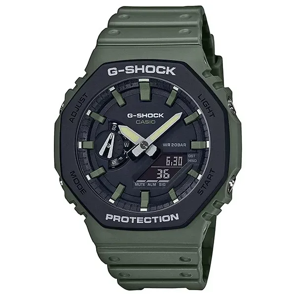 【G-SHOCK】軍事工裝綠 八角碳纖維防震腕錶 農家橡樹 (GA-2110SU-3A)-funtastic方采