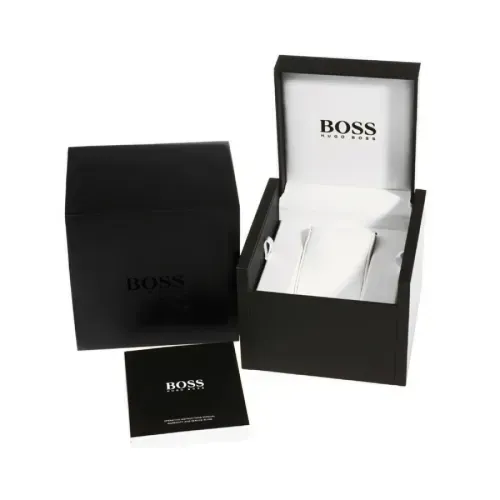 限時下殺!優惠中【HUGO BOSS】Black簡約流線時尚男錶 45mm (H1513083)-funtastic方采