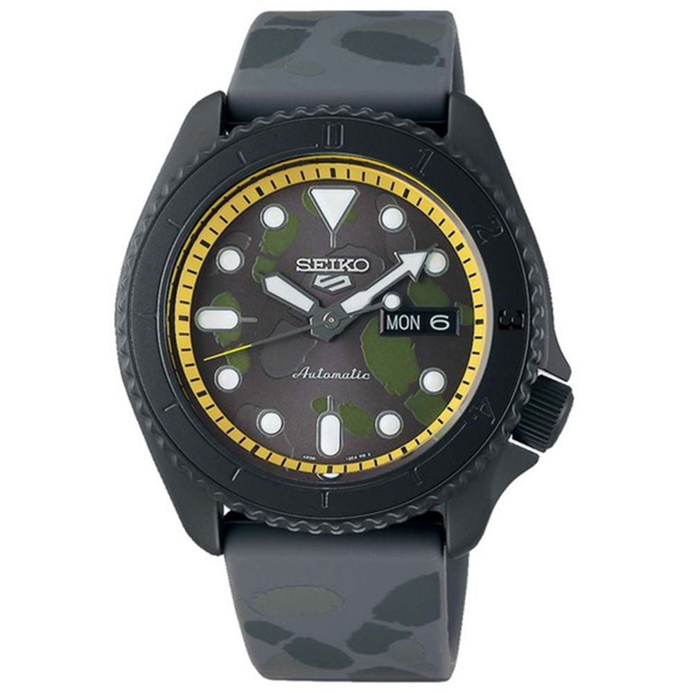【SEIKO 精工】SEIKO 5 Sports x 航海王ONE PIECE聯名腕錶－香吉士(SRPH69K1/4R36-11Z0Y)