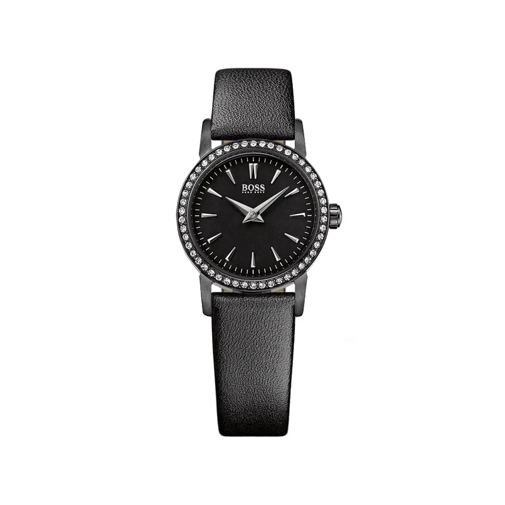 限時下殺!優惠中【HUGO BOSS】Black簡約流線時尚皮帶女錶 28mm (H1502357)-funtastic方采