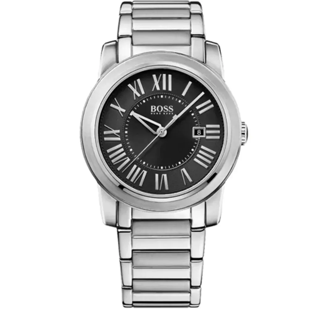 限時下殺!優惠中【HUGO BOSS】羅馬精神復刻腕腕錶-黑-銀 40mm (H1512718)-funtastic方采