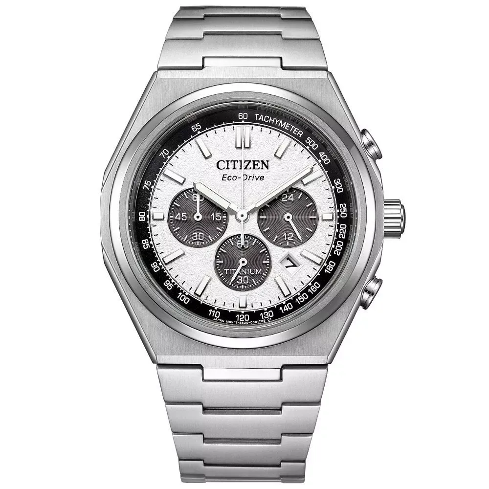 【CITIZEN 星辰】GENTS Zenshin 輕量鈦 光動能 白(CA4610-85A)-funtastic方采