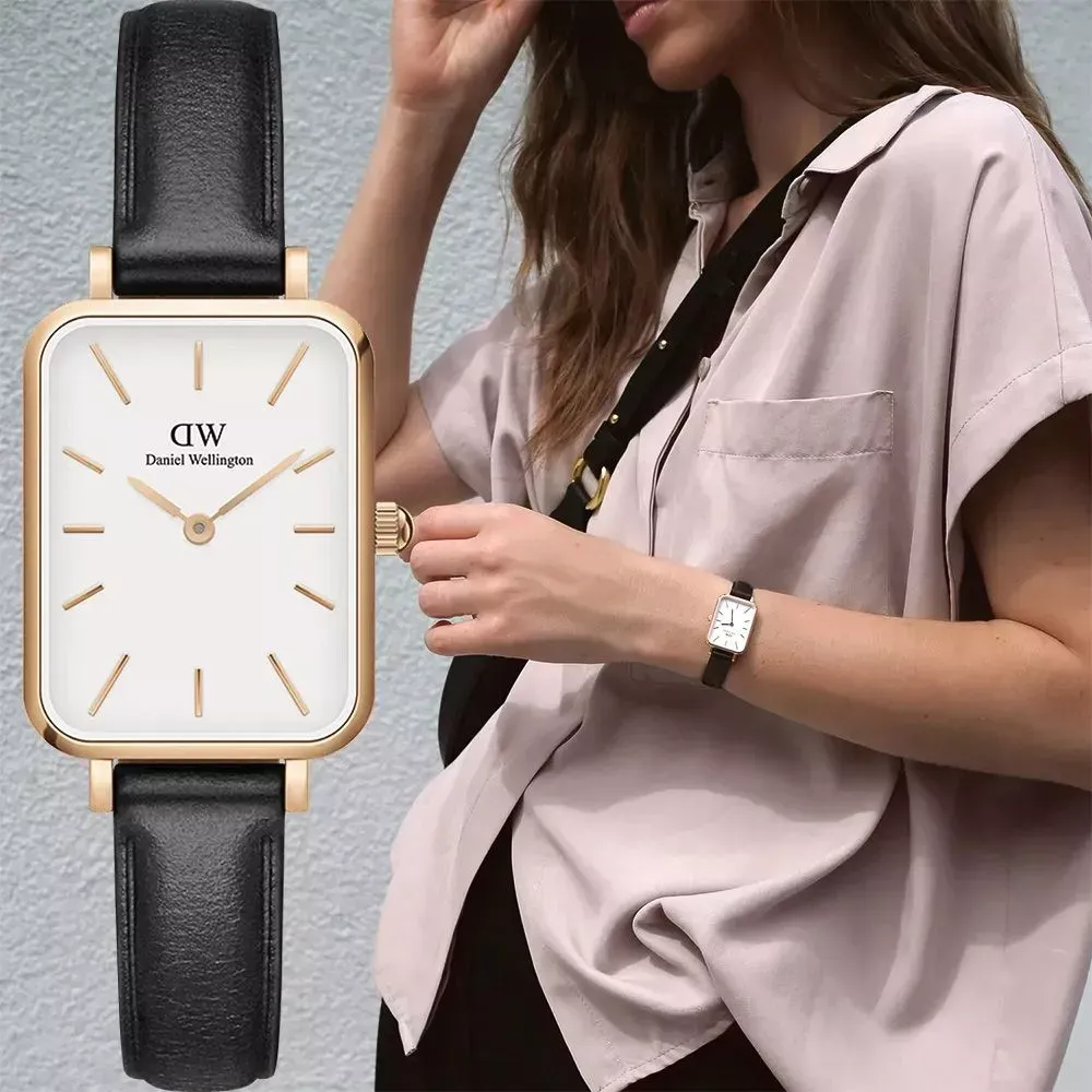 【DW】 Daniel Wellington Quadro系列 極簡美學方形女錶 (DW00100434)-funtastic方采