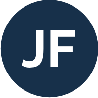 White “JF” initials on a dark blue circular icon.