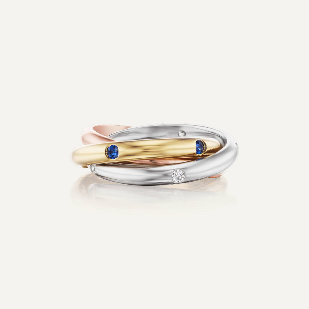 Multicolor rolling ring