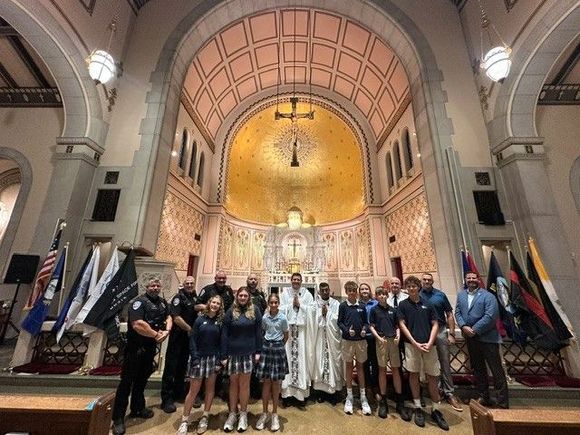Blue Mass Celebrated today in memorial of 9/11.