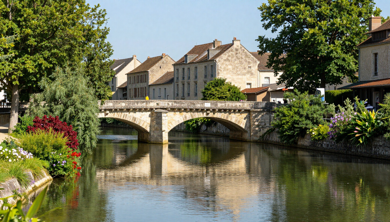 Scenic view of Chalon-sur-Saone riverfront