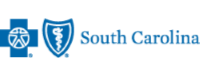 Blue South Carolina health logo with shield icons and text