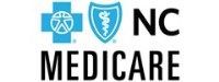NC Medicare logo with blue medical icons and black text