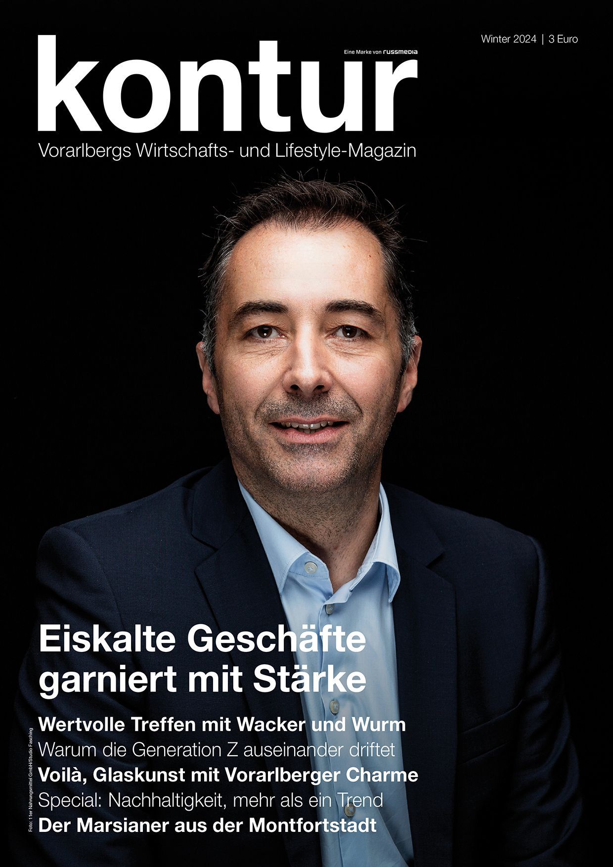 Porträt von Thomas Schwarz – kontur-Titelbild Winter 2024.