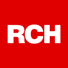 La scritta bianca “RCH” su uno sfondo quadrato rosso.