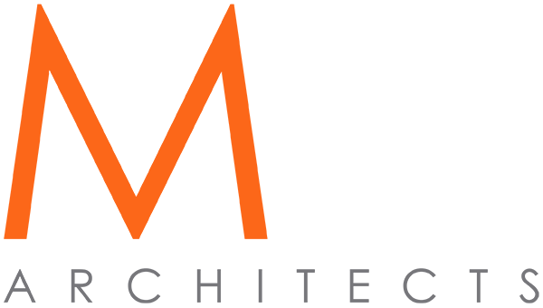 a logo for a company called m architects