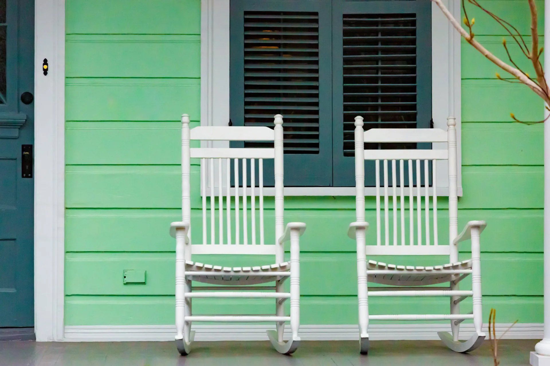 White Rocking Chairs