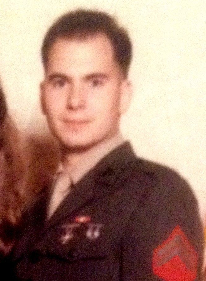 Valek X. Sykes Wearing Marine Uniform