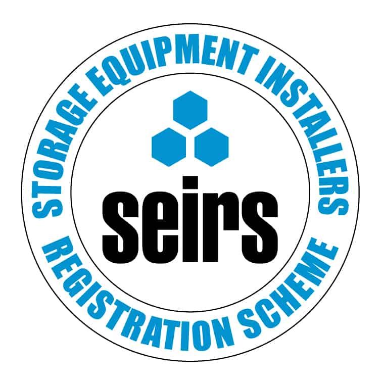 a logo for seirs storage equipment installers registration scheme