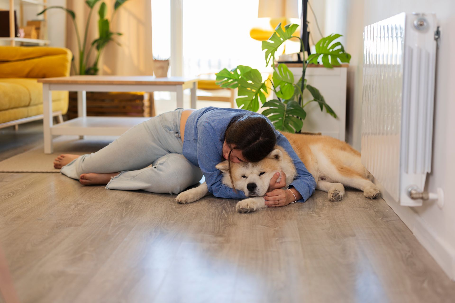 il calore del pavimento in parquet