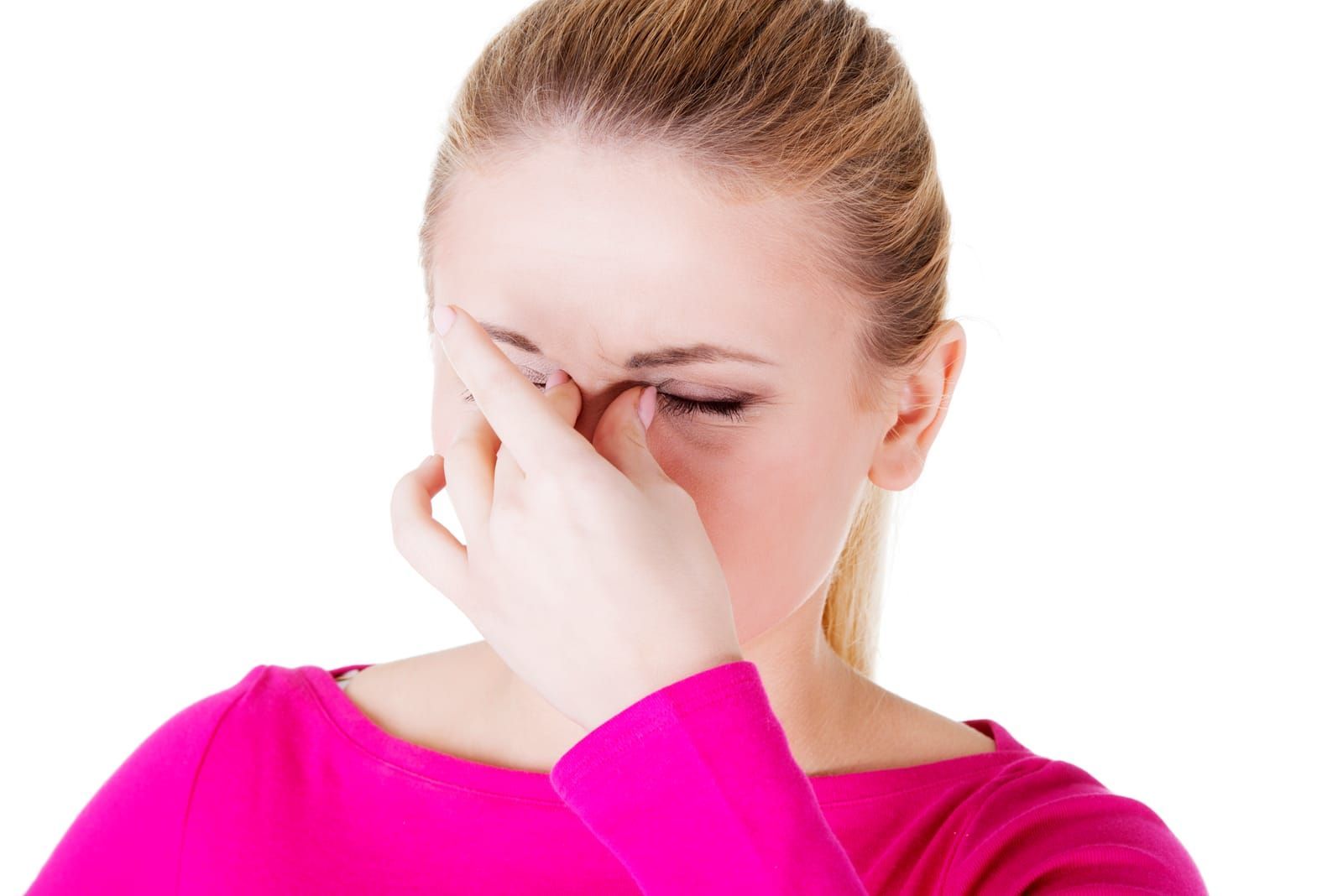 young-woman-with-sinus-pressure-pain