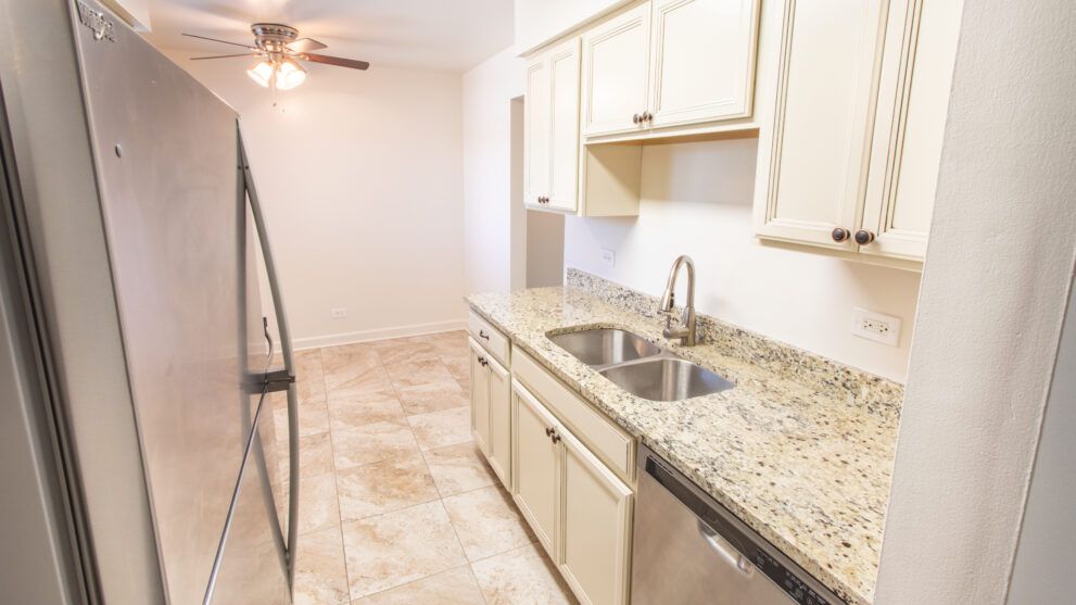 Photo of kitchen sink and counter