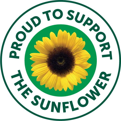 Proud to support the sunflower logo