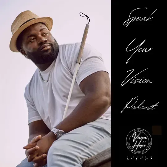 Click to visit podcast Speak Your Vision Logo
