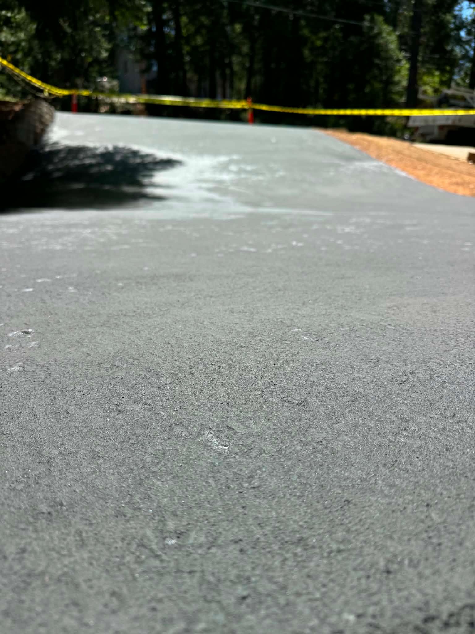 Asphalt Seal Coating Job in Sonora CA, by T-N-T Paving & Excavating.