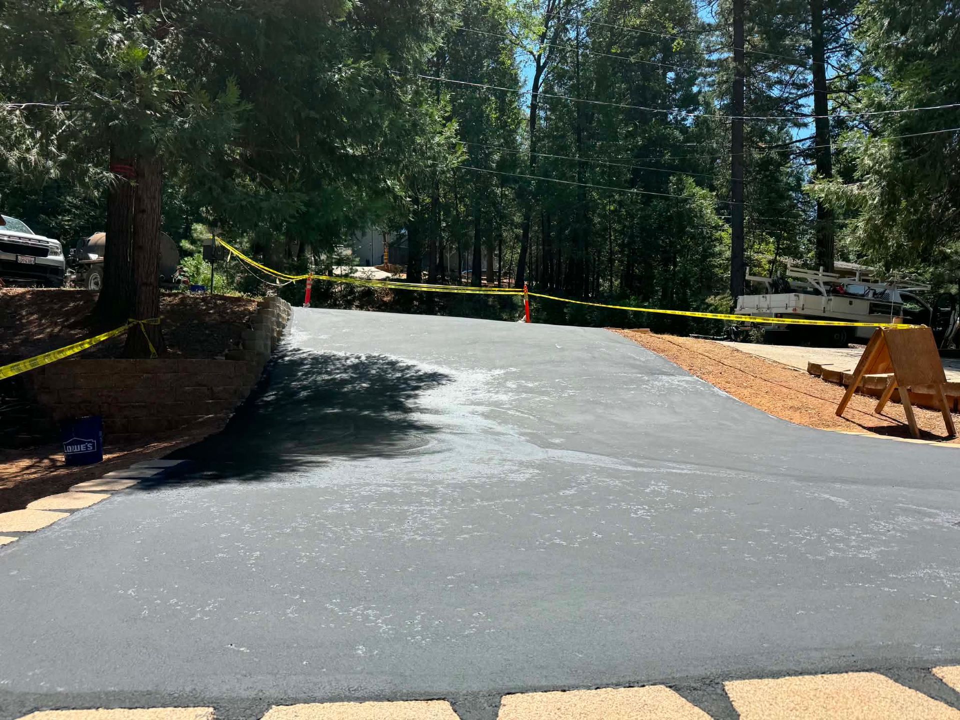 Seal Coating Job we did downtown Sonora CA