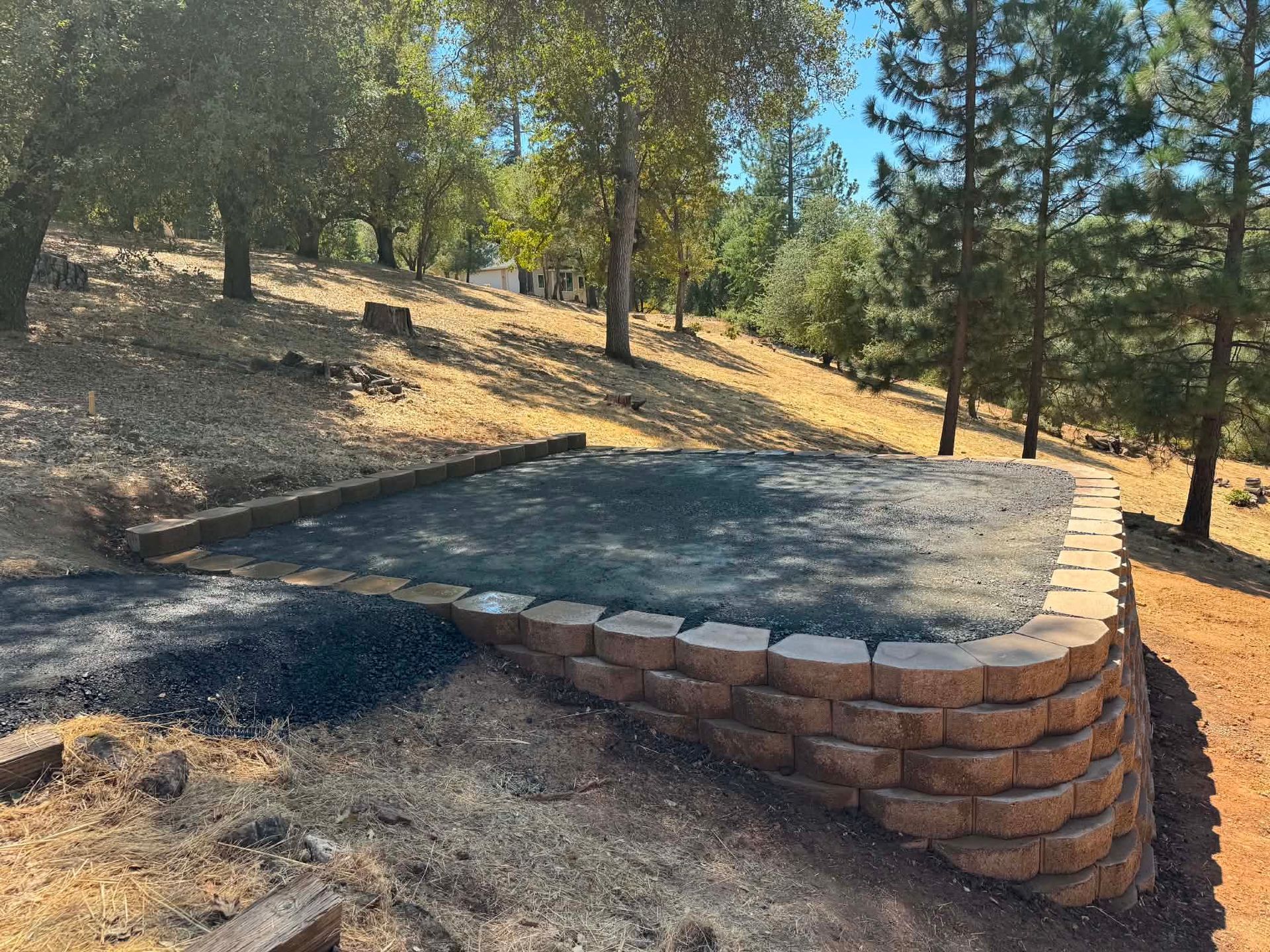 Retaining Wall Job in Sonora CA
