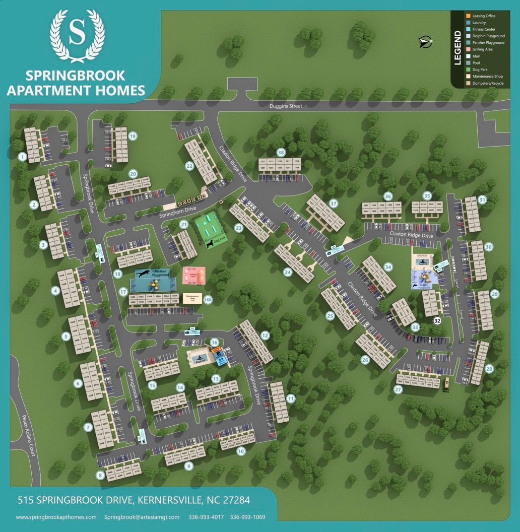 Springbrook site map