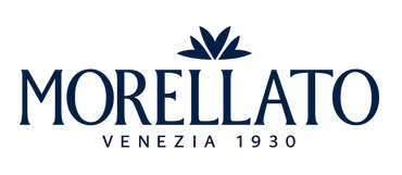 Logo Morellato con testo blu navy e “Venezia 1930” sotto un emblema floreale