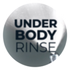 A circular logo with the dark text