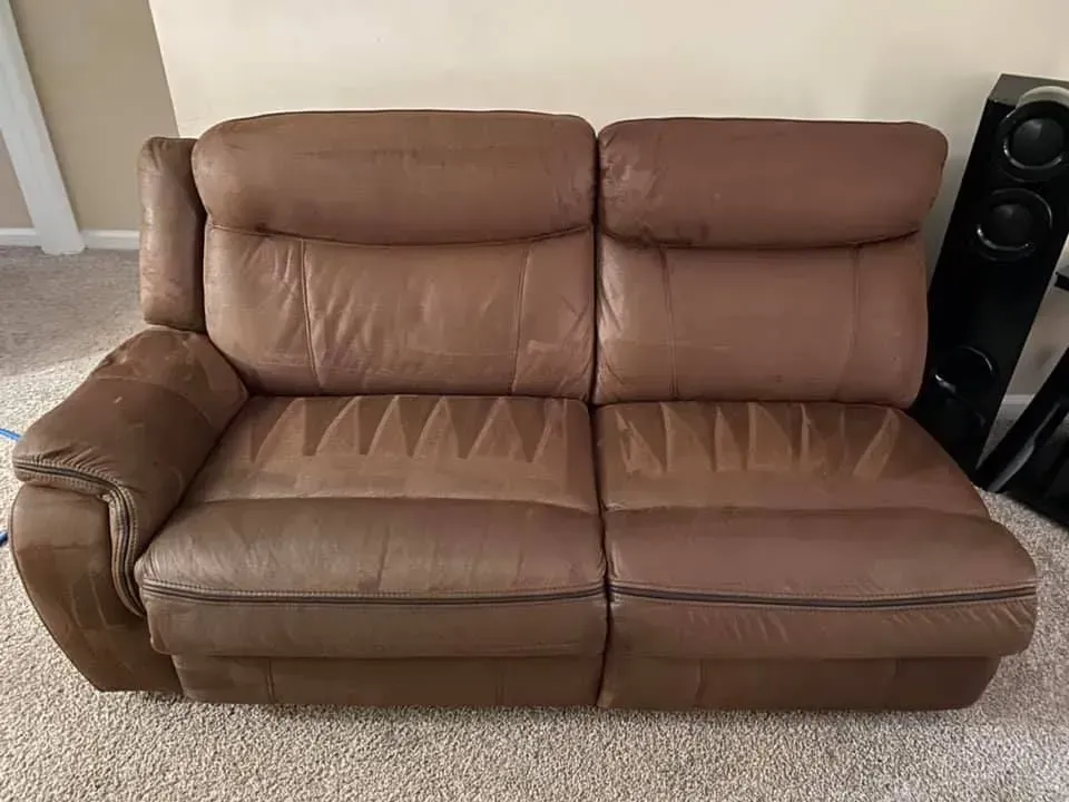 After furniture upholstery cleaning service in Columbus, Ohio.