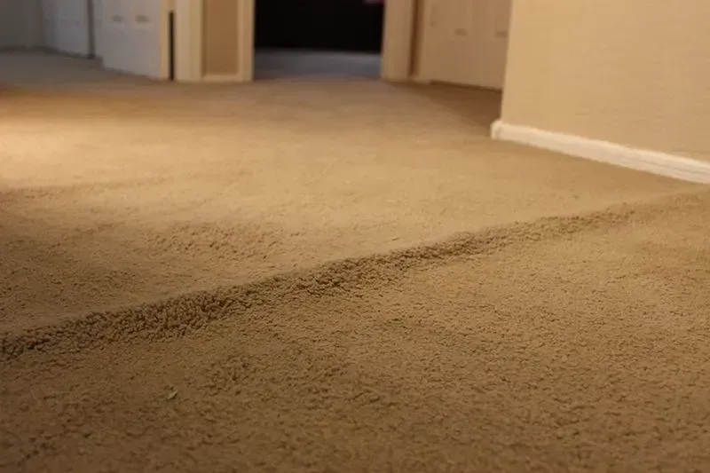 Before carpet repair service in Denver, Colorado.
