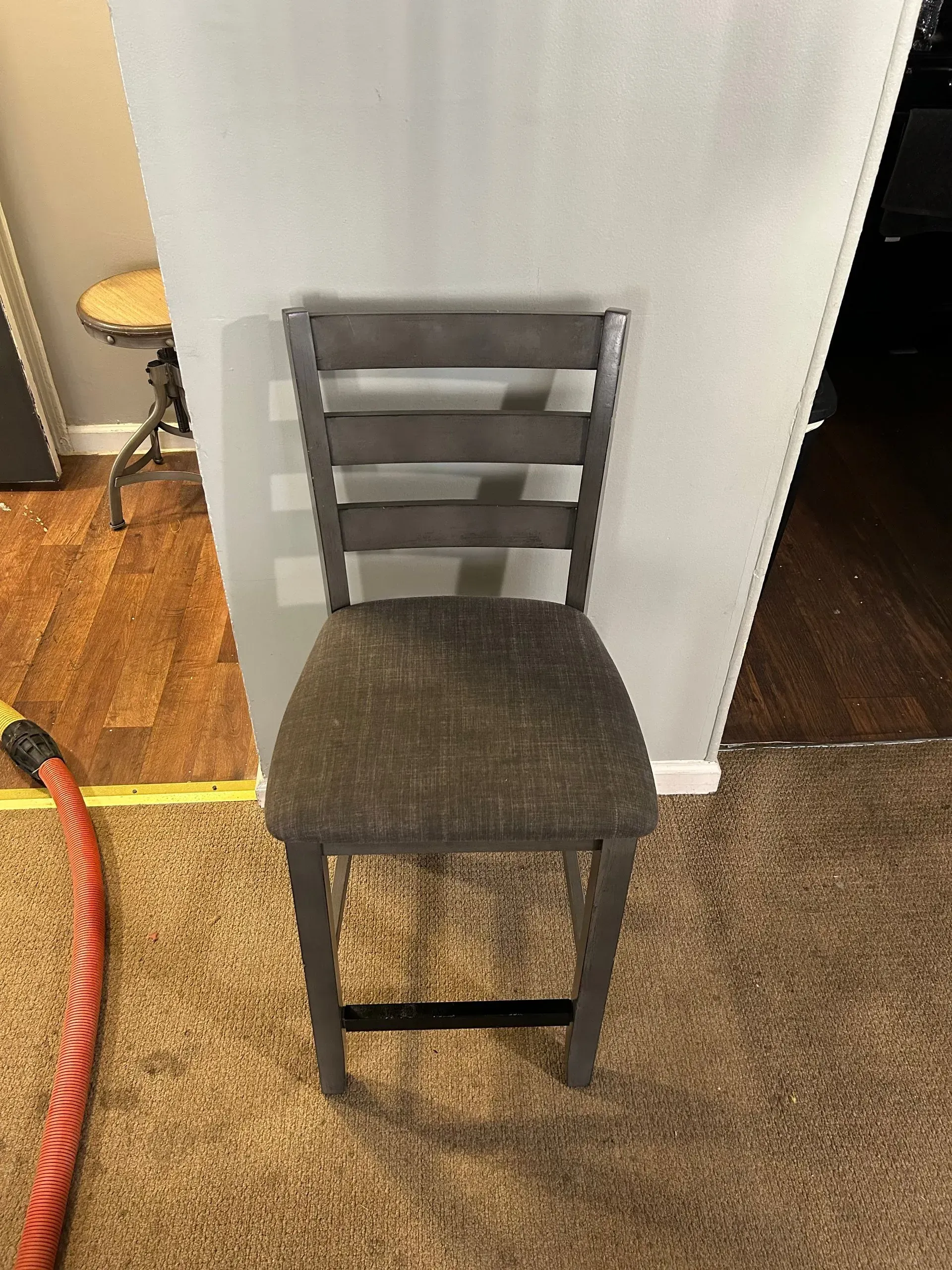 Before furniture upholstery cleaning service.