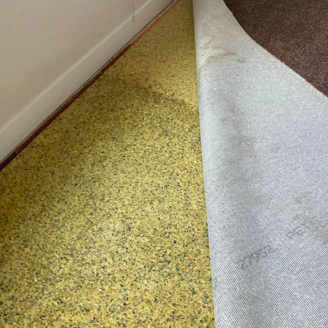 Carpet padding repair service.