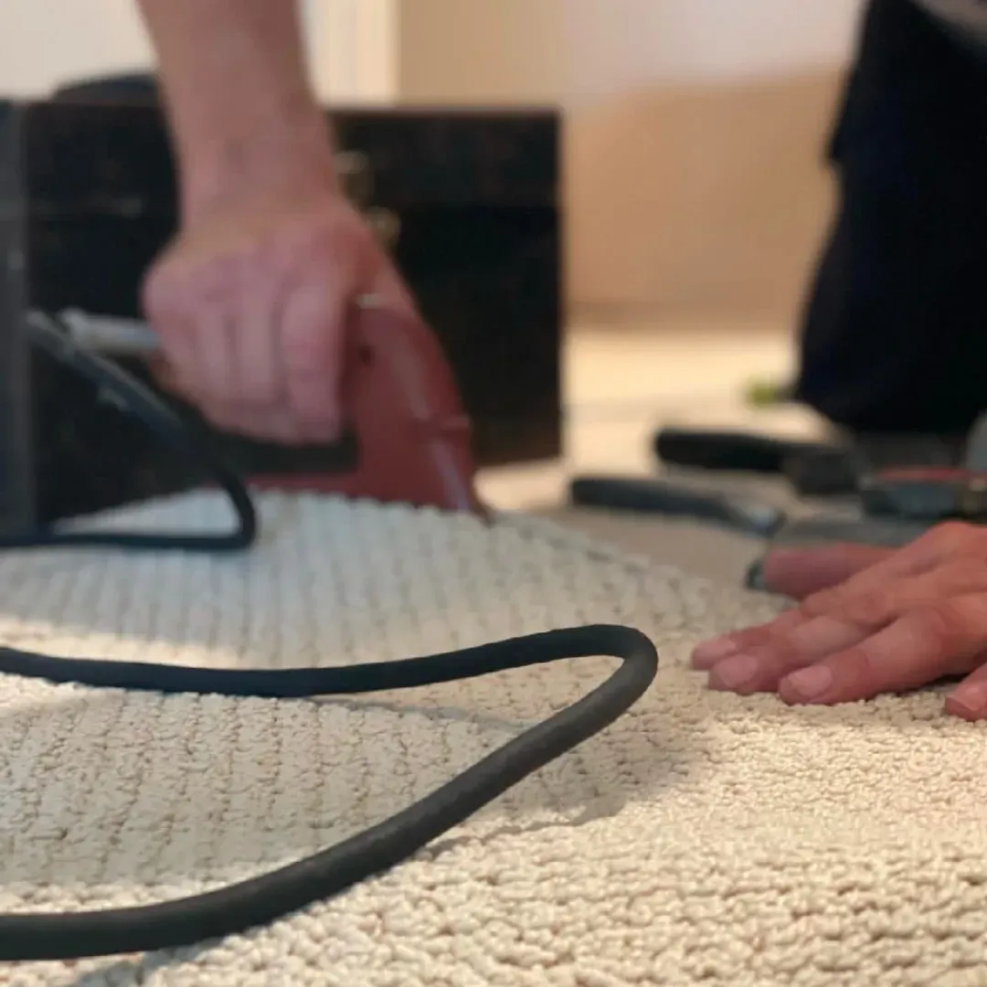 Residential carpet seaming service.