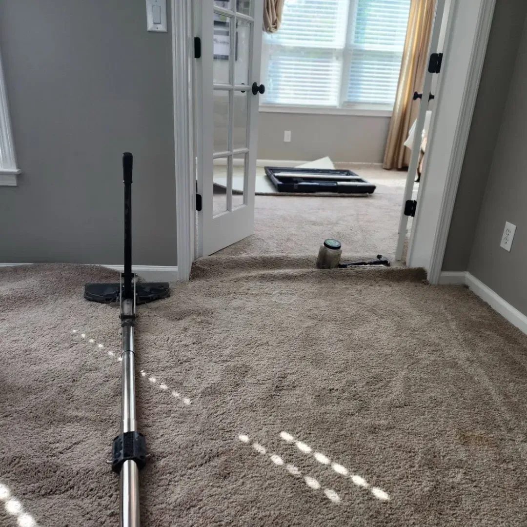 Carpet stretching service in Denver, Colorado.
