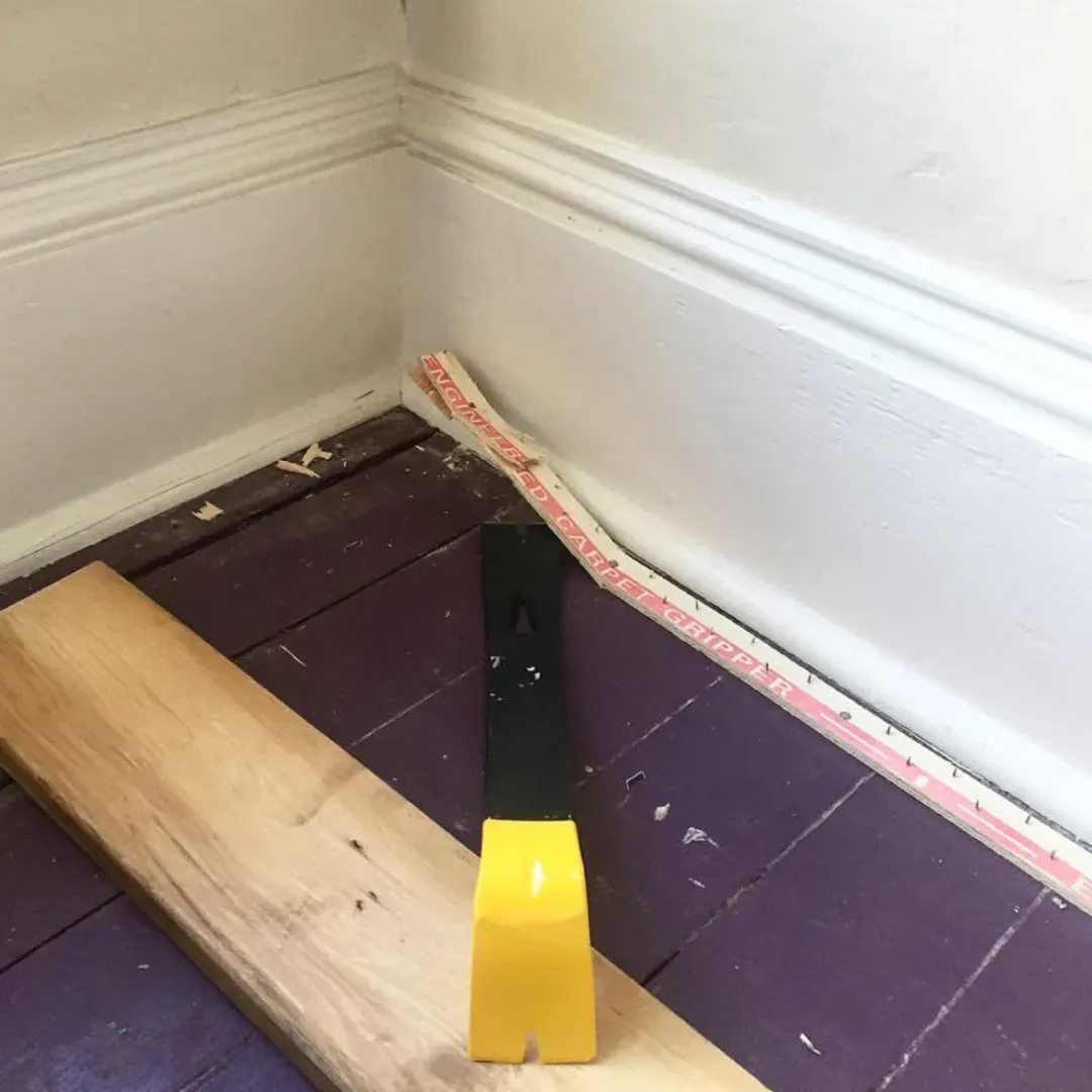 Carpet tack strip repair service.