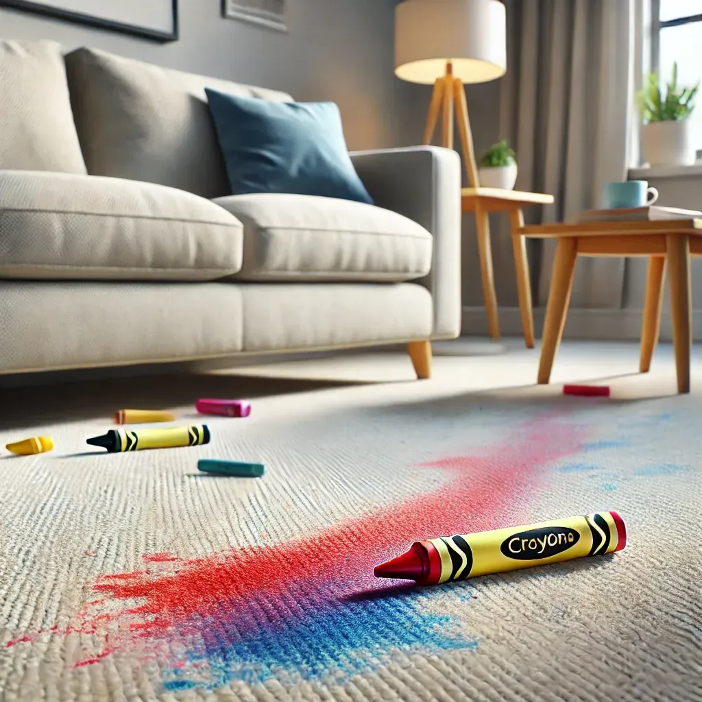 Color stain removal and steam carpet cleaning service.