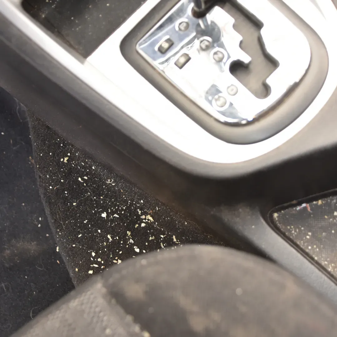 Dirt on car interior carpet and seats getting ready to be professionally steam cleaned in Columbus, Ohio.