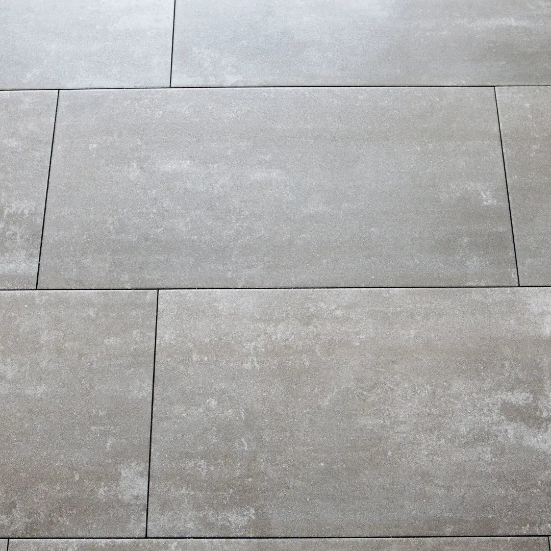 Large format tile flooring installation service.