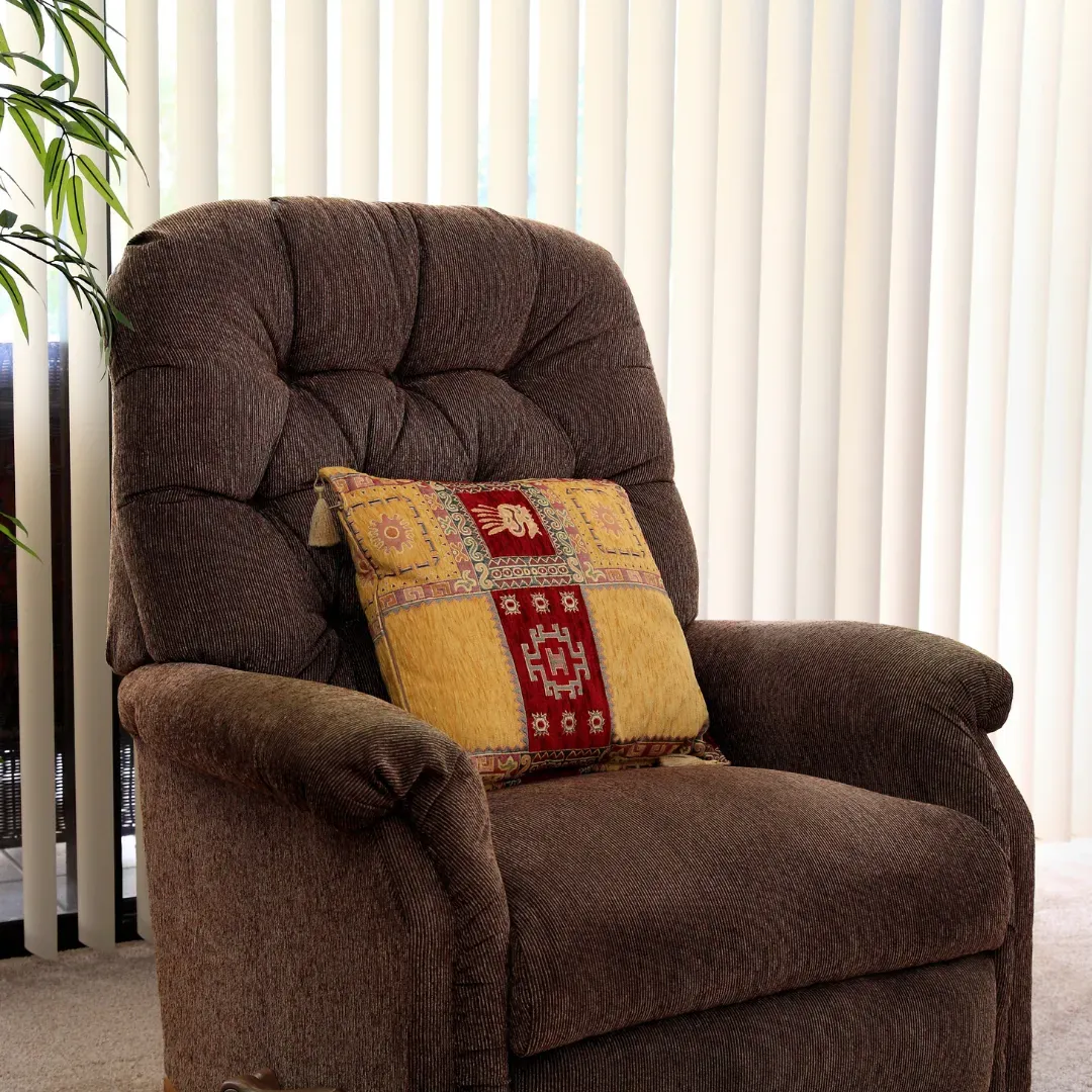 Recliner seat upholstery cleaning service in Atlanta, Georgia.