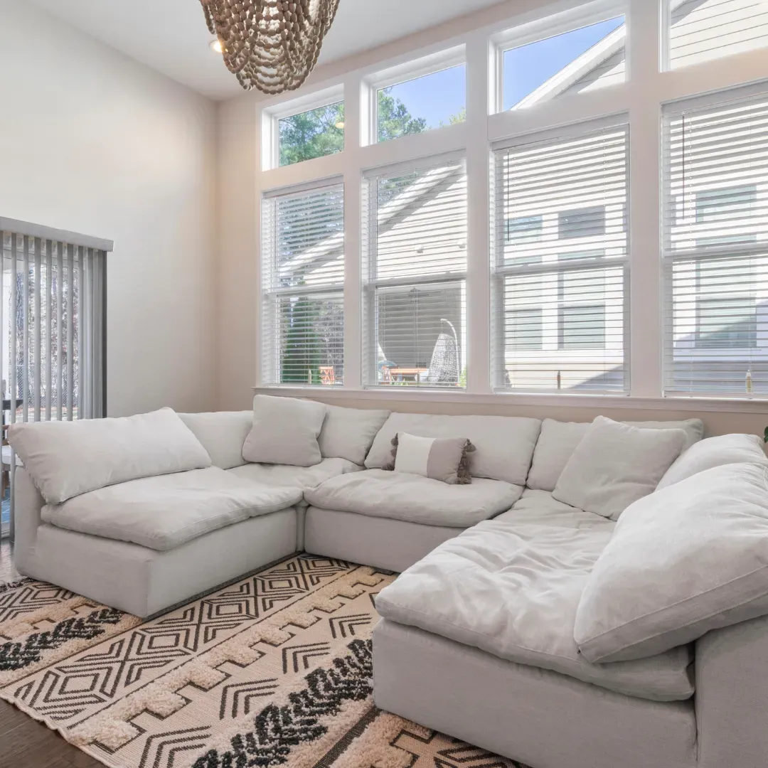 Sectional upholstery cleaning service in Atlanta, Georgia.