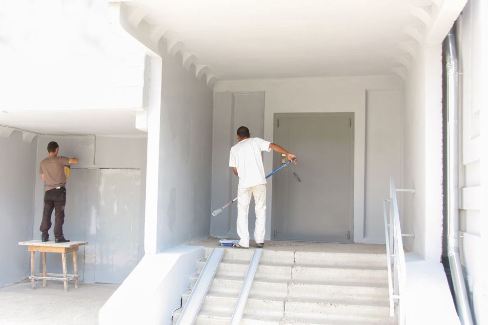 A Residential Painters At Work In Newcastle