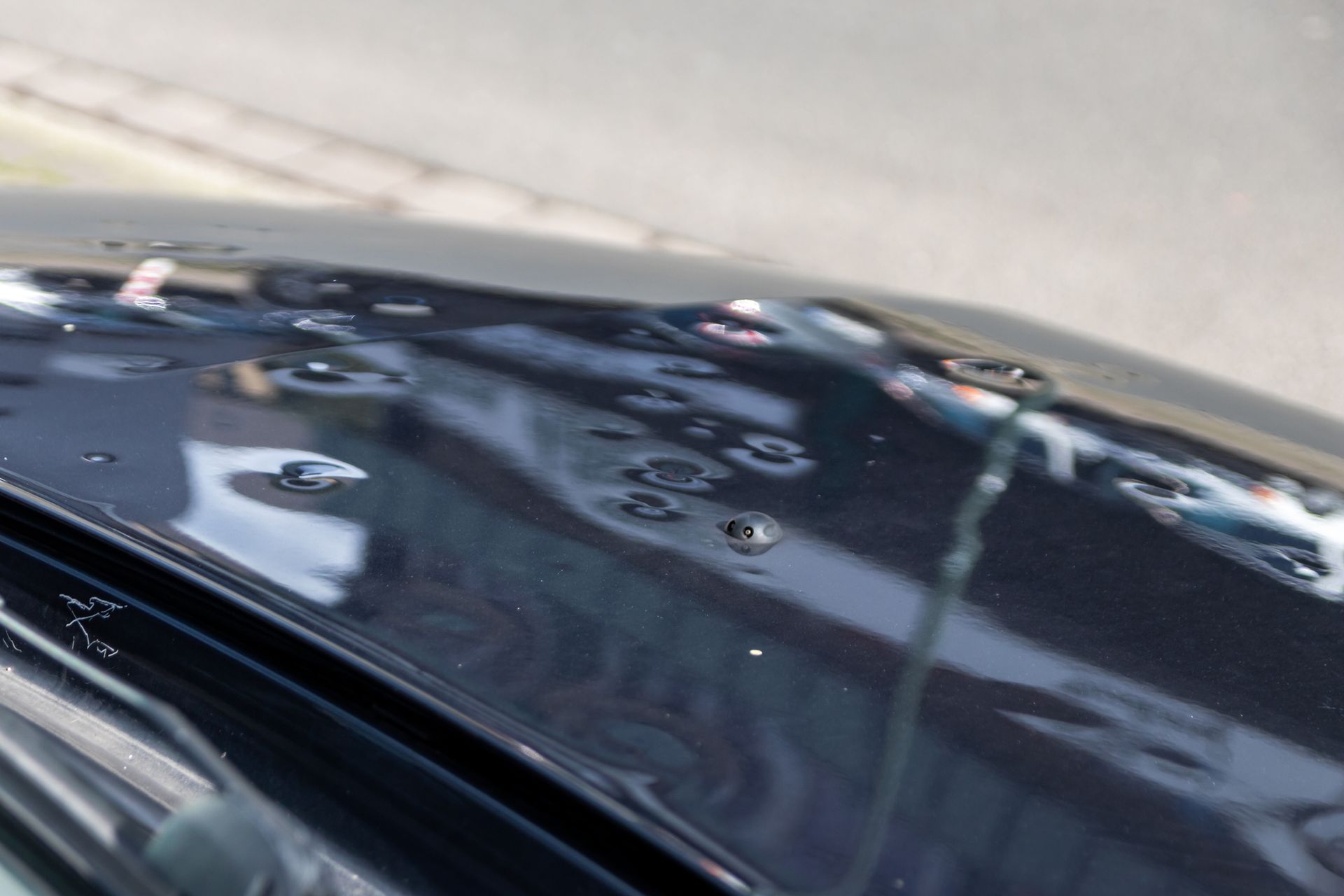 Car Engine Hood with Hail Damage Dents — Geelong, VIC — Geelong Accident Repair