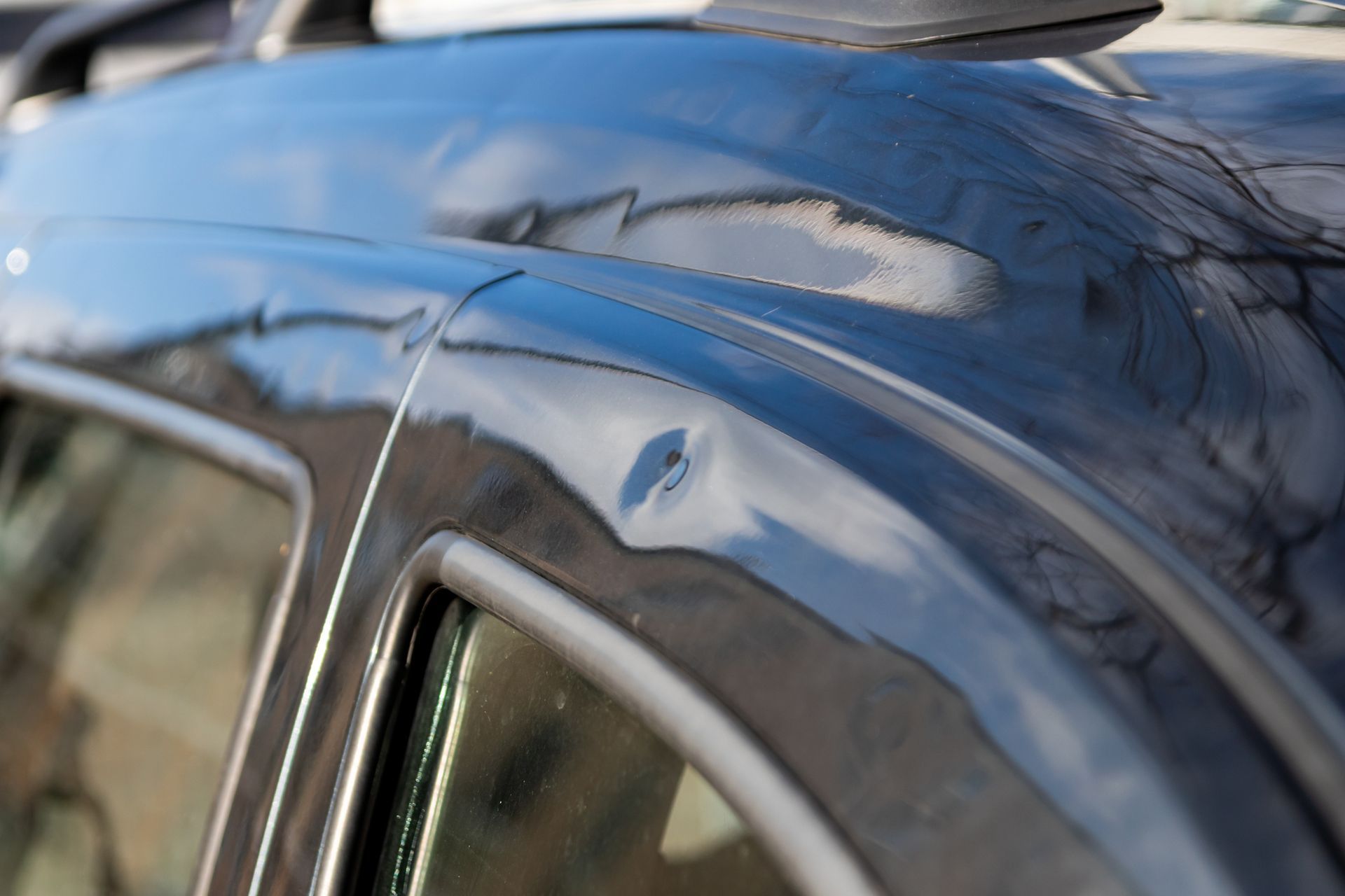 Car Roof with Hail Damage Dents — Geelong, VIC — Geelong Accident Repair