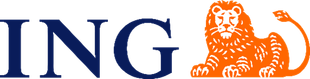 ING logo with navy text and an orange lion.