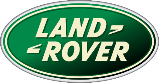 Land Rover logo: green oval with white text 