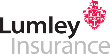 Lumley Insurance logo with a red shield icon and the company name.