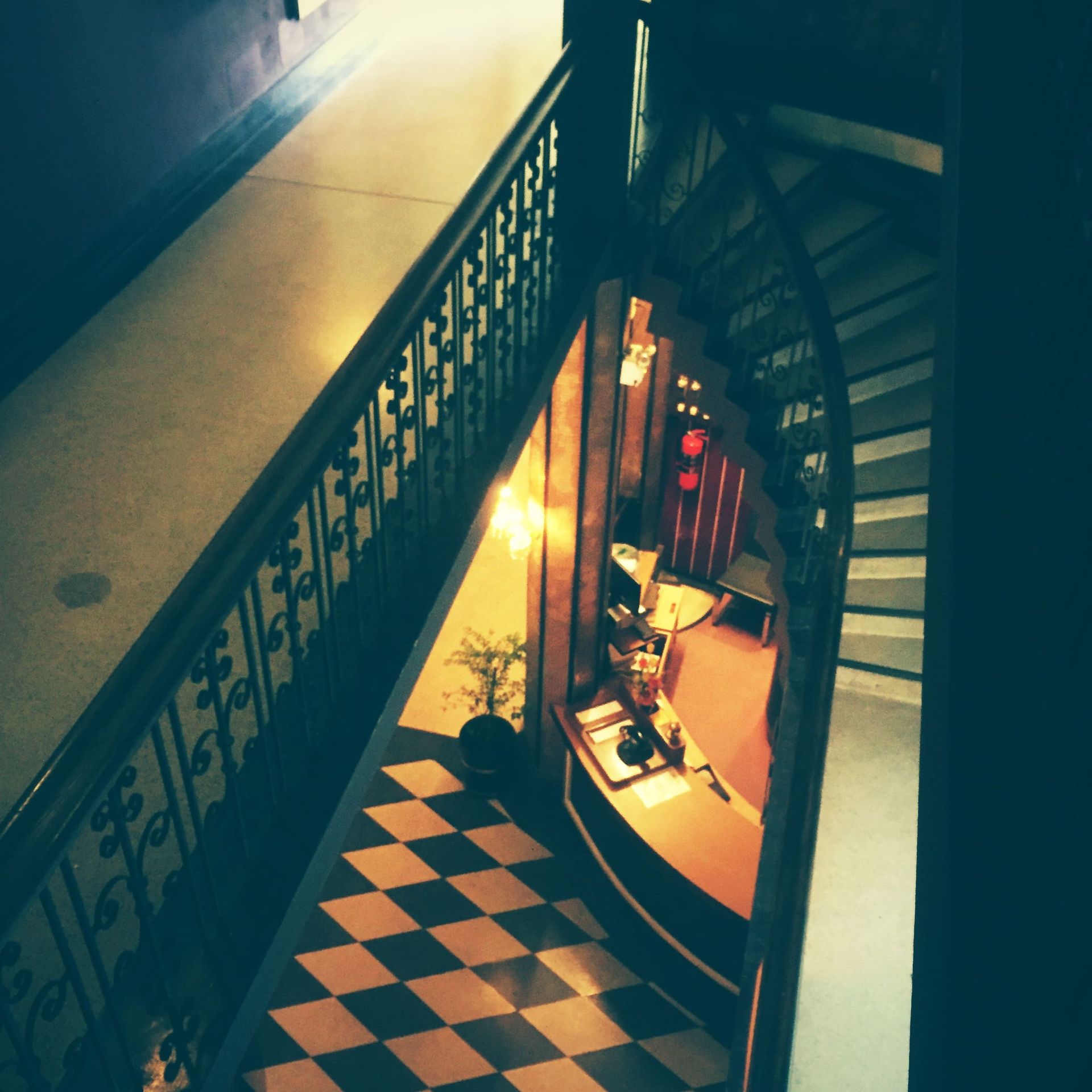 Photograph taken of the interior of the Atlanta Hotel in Bangkok.